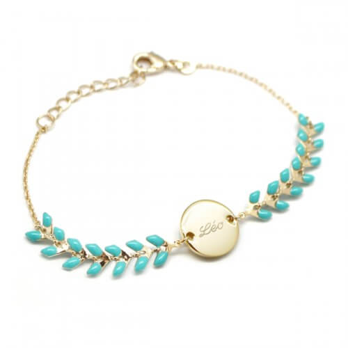 Bracelet chaîne épis plaqué or - Petits Trésors