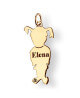 La Fa Mi : pendentif fille (or jaune ou or blanc)