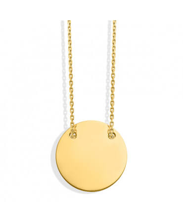 Collier médaille à graver en or jaune - Monnaie de Paris