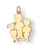 La Fa Mi : pendentif 3 enfants (or jaune)