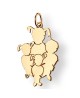 La Fa Mi : pendentif 4 enfants (or jaune)