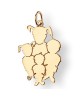 La Fa Mi : pendentif 4 enfants (or jaune)