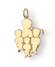 La Fa Mi : pendentif 4 enfants (or jaune)