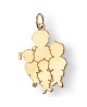 La Fa Mi : pendentif 4 enfants (or jaune)