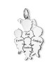 La Fa Mi : pendentif 4 enfants (or blanc)