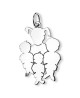 La Fa Mi : pendentif 4 enfants (or blanc)