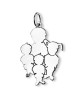 La Fa Mi : pendentif 4 enfants (or blanc)