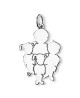 La Fa Mi : pendentif 4 enfants (or blanc)