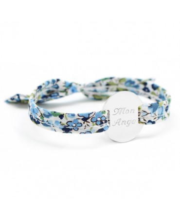 Petits trésors : bracelet liberty médaille personnalisable argent