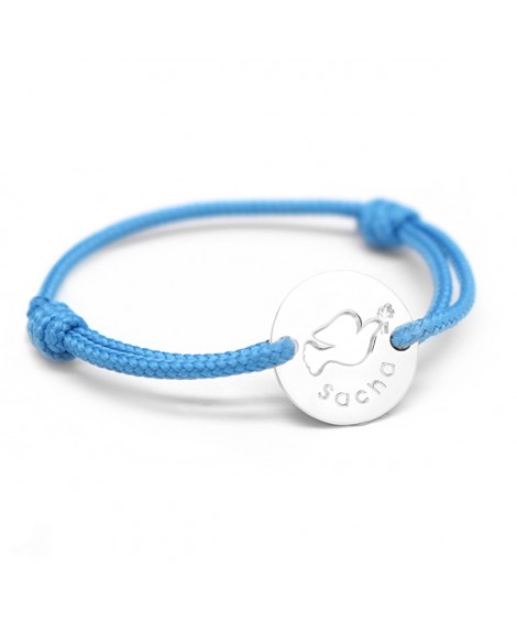 Petits trésors : bracelet mini jeton colombe