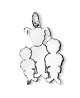 Pendentif Maman de 3 Enfants argent - La Fa Mi