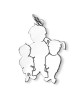 Pendentif Maman de 3 Enfants argent - La Fa Mi