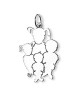 Pendentif Maman de 4 Enfants argent - La Fa Mi