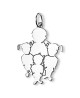 Pendentif Maman de 4 Enfants argent - La Fa Mi