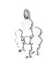 Pendentif Maman de 4 Enfants argent - La Fa Mi