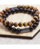 Lot de 2 bracelets perle homme à personnaliser - Petits Trésors