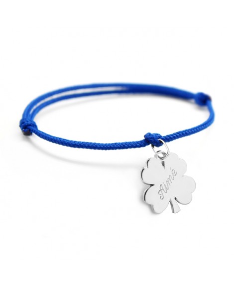 Petits trésors : bracelet lucky trèfle argent