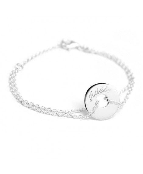 Petits Trésors : bracelet poème argent