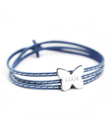 Petits trésors : bracelet amazone papillon argent