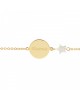 Petits Trésors : bracelet Lovely nacre star plaqué or