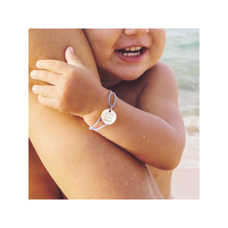 Bracelet enfant a personnaliser argent Petits Tresors