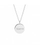 Collier petite médaille personnalisable argent - Petits Trésors