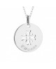 Petits trésors : pendentif croix mimosa argent