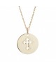 Petits trésors : pendentif croix céleste en plaqué or