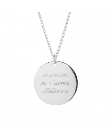 Petits trésors : pendentif message d'amour argent