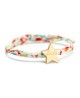 Bracelet Liberty cordon étoile plaqué or