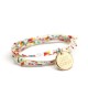 Bracelet Liberty cordon kids médaille plaqué or