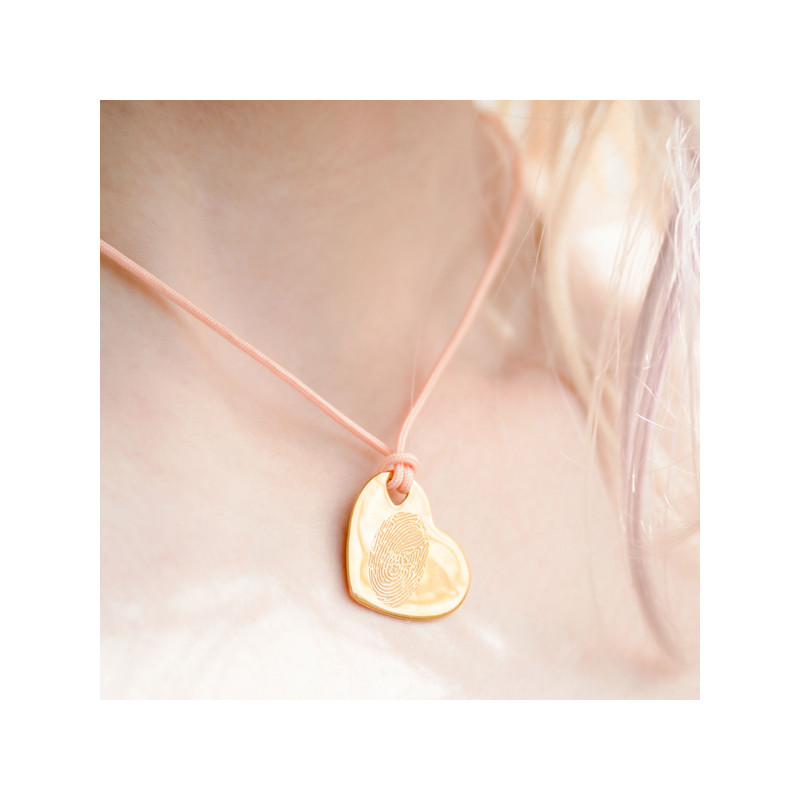 Collier Grand Coeur Or Jaune 18 Carats