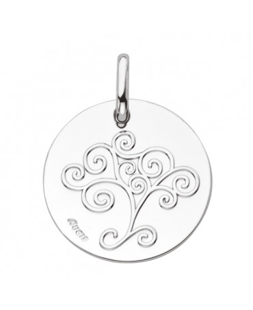 Médaille Arbre de Vie or blanc - AUGIS