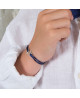 Loupidou : bracelet cordon squelette (fille ou garçon) (or blanc)