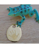 Les Empreintes : pendentif mini galet en or sur cordon