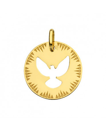 Médaille Colombe ajourée or jaune - AUGIS