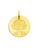 Médaille arbre de vie aux biches or jaune - AUGIS