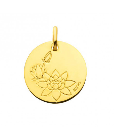 Médaille fleur de lotus or jaune - AUGIS
