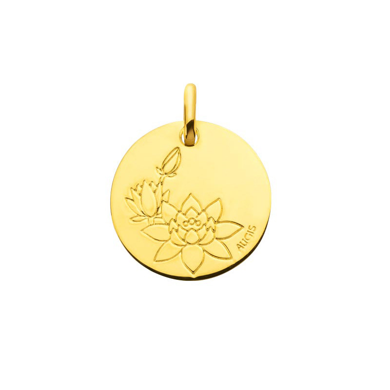 Médaille Ronde Mon étoile en or jaune - Médaille de baptême - Maison la  Couronne