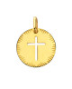Médaille croix ajourée or jaune - Augis