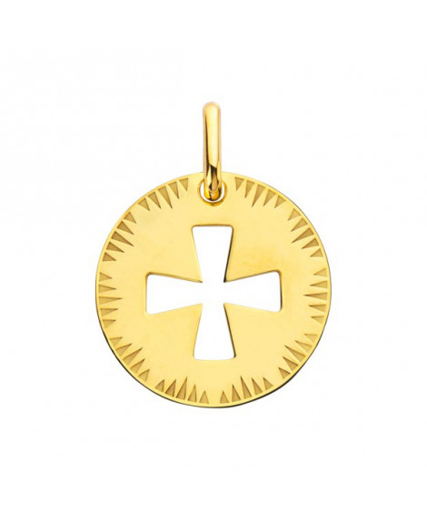 Médaille Croix de Malte ajourée or jaune - Augis