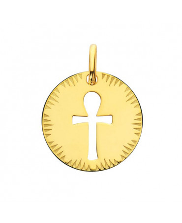 Médaille Croix de Vie ajourée or jaune - Augis