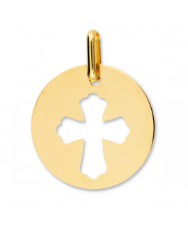 Médaille Croix Ajourée or jaune 9k ou 18k - Lucas Lucor