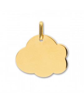 Pendentif Nuage or jaune à graver - Lucas Lukor