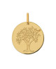 Médaille arbre de vie colombe or jaune 18K - Lucas Lucor