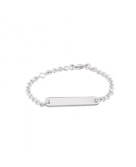 Bracelet personnalisé en Argent avec 3 plaques pour enfant