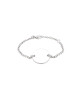 Bracelet femme argent massif médaille à graver