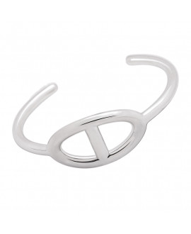 Jonc maille marine argent