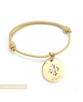 Bracelet Croix Occitane plaqué or - Petits Trésors