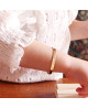 Bracelet jonc ruban enfant plaqué or - Petits Trésors